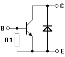 NPN-Transistor mit Inversdiode